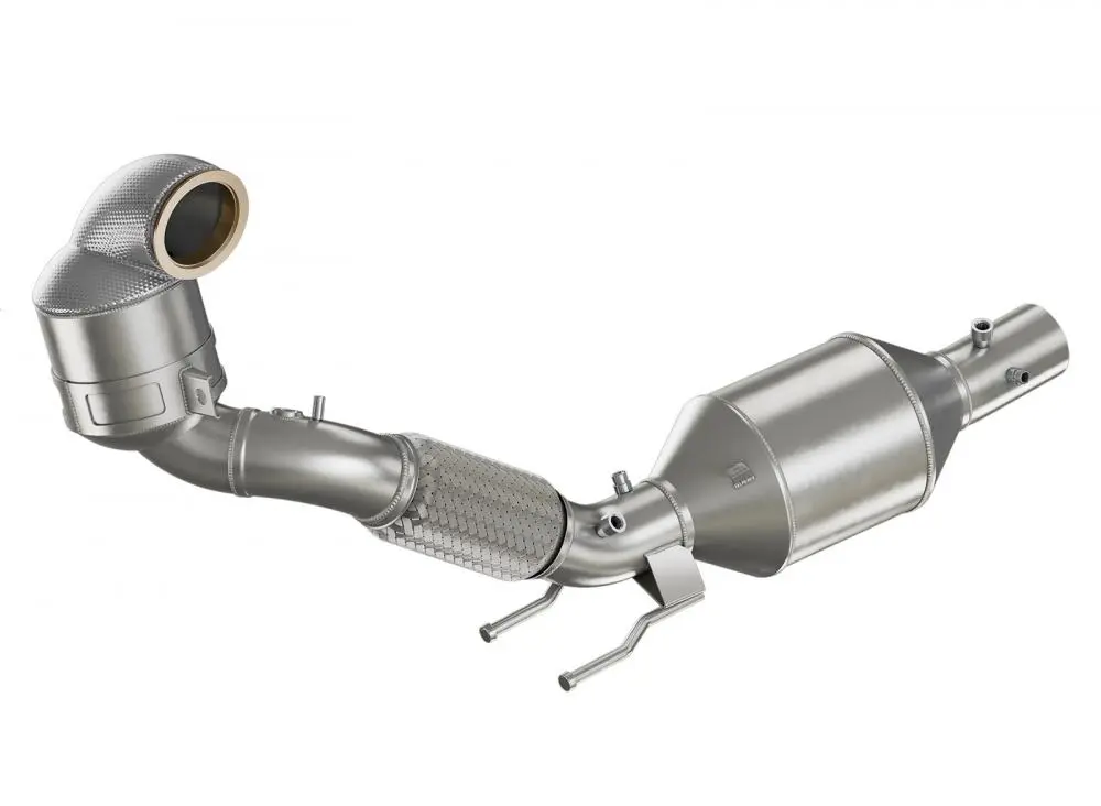 HJS 76mm ECE Downpipe für Audi A1 / Polo AW GTI