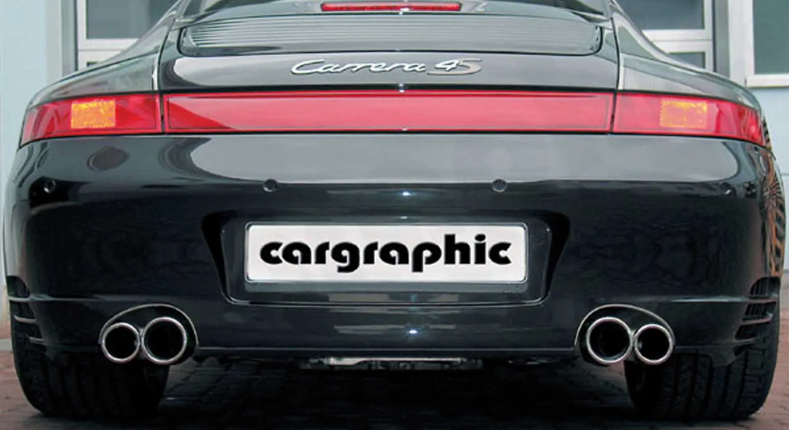 CARGRAPHIC Doppel-Endrohrsatz für Porsche 996 Turbo 