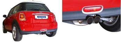 Bastuck Sportauspuff Mini R56 2x76mm mittig Foto