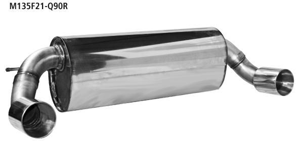 Bastuck Sportauspuff für BMW 114i Typ F21 2x 1x90mm, gerade Race-Look Bastuck Sportauspuff BMW 116i F21 Race-Look kaufen