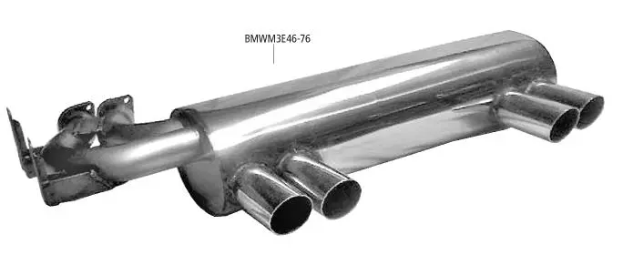 Bastuck Sportauspuff für BMW M3 Typ E46 (Coupé) 2x 2x76mm, gerade