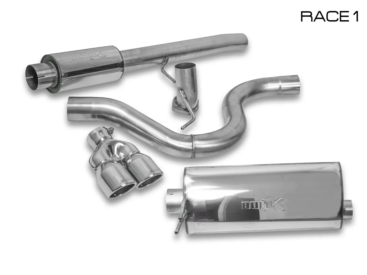 Bull-X Abgasanlage 3" Ford Fiesta ST180/ ST200 Mk.7