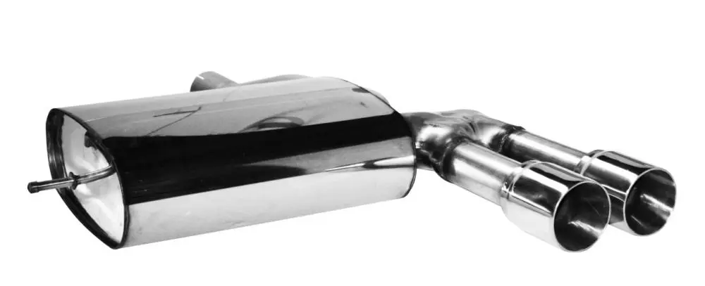 Bastuck Sportauspuff für Mini F56 (3-Türer Limousine) inkl. Heckschürzeneinsatz 2x85mm, Ausgang mittig