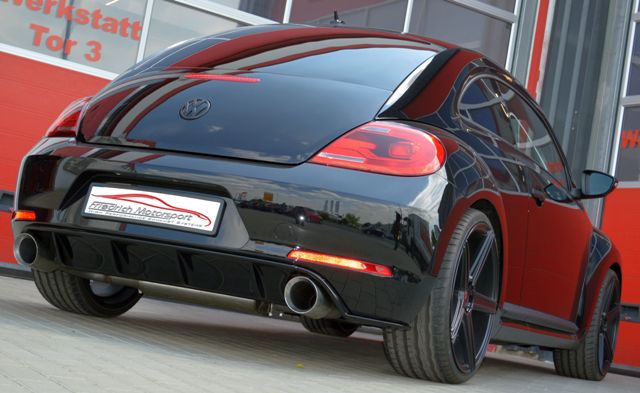 Duplex Sportendschalldämpfer für VW Beetle 5C & Cabrio