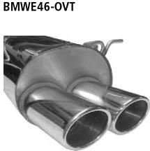 Bastuck Sportauspuff für BMW 318ci Typ E46 (Cabrio) 2x89x77mm, oval
