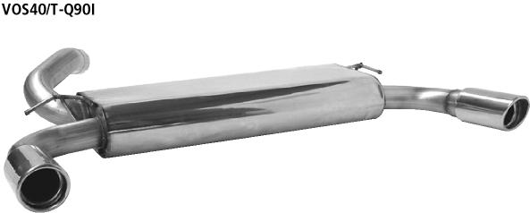 Bastuck Sportauspuff für Volvo S40 II Typ M 2x 1x90mm, 20° schräg geschnitten Bastuck Sportauspuff Volvo S40 II Typ M Top Qualität kaufen