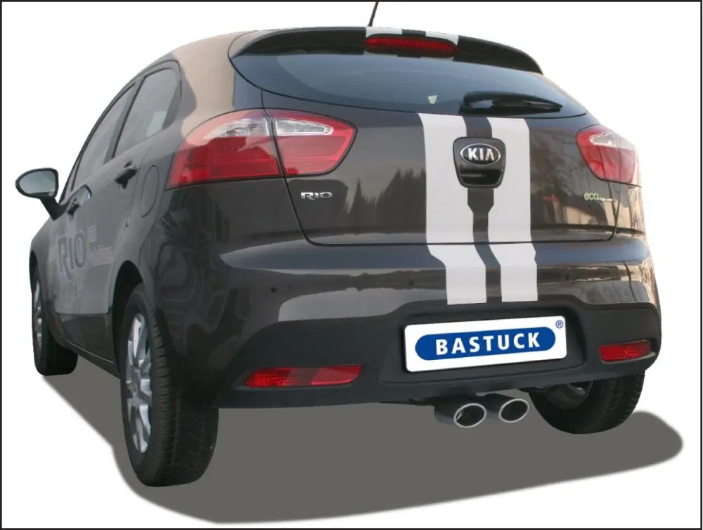 Bastuck Sportauspuff Kia Rio III UB 2x105x75mm Foto