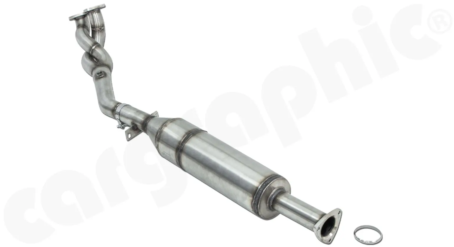 CARGRAPHIC Hosenrohr mit Kat für Porsche 944 