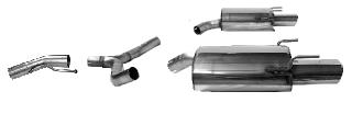 Bastuck Sportauspuff für Opel Vectra C GTS 2x 1x120x80mm, oval