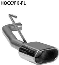 Bastuck Sportauspuff für Honda Civic 8 Dreitürer (FN) 2x 1x135x75mm, flachoval Bastuck Sportauspuff Honda Civic 8 FK Top Qualität kaufen