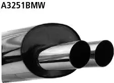 Bastuck Sportauspuff für BMW 328i Typ E36 (Touring) 2x76mm, gerade