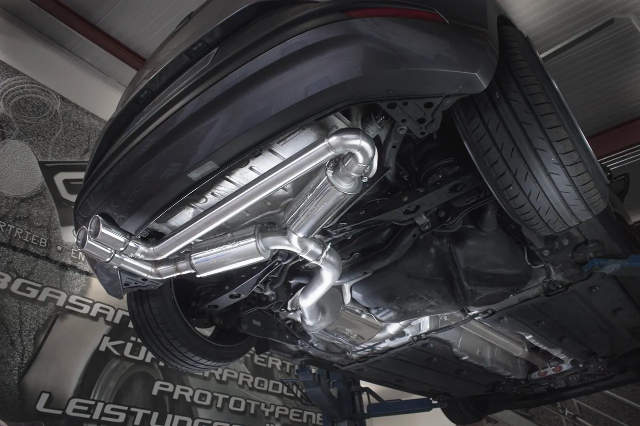 Bull-X ECE Abgasanlage 3" Y-Style für 1K Plattform