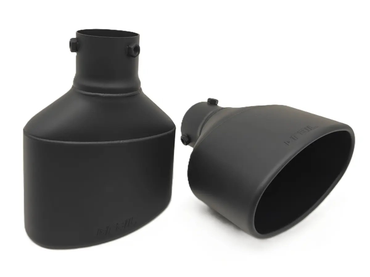 Audi RS6/RS7 (C8) – GRAIL Endrohrset oval Schwarz (2 Endrohre je 220 x 115 mm)