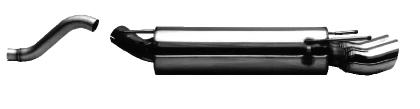 Bastuck Sportauspuff Opel Calibra A 2x76mm