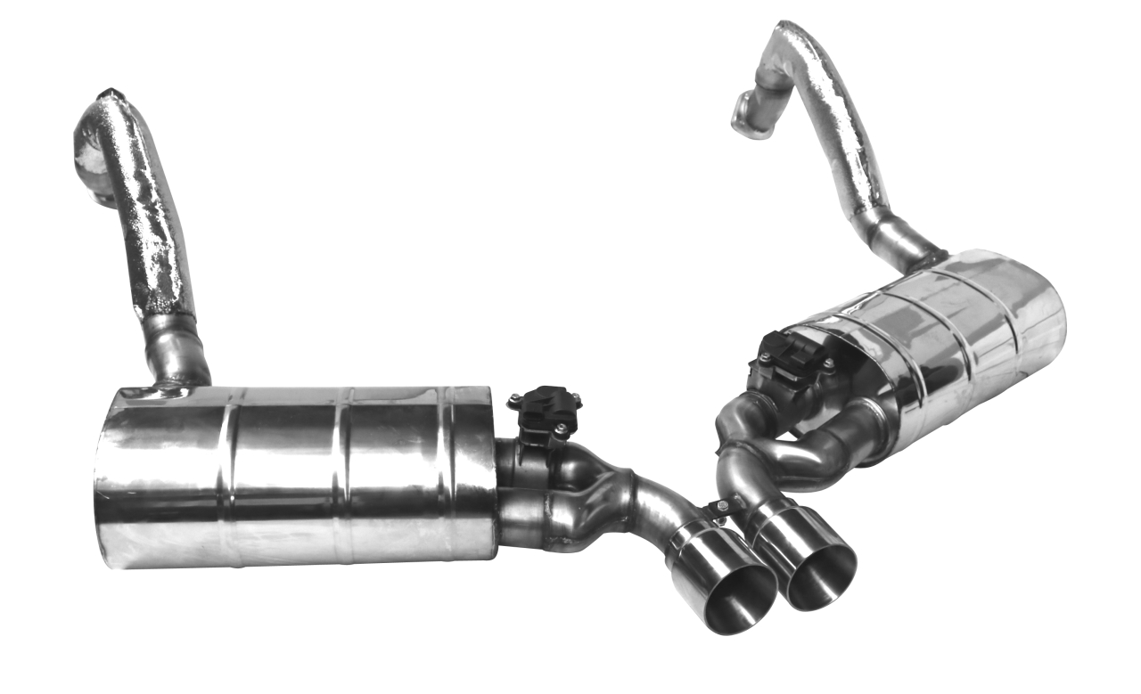 Bastuck Komplettanlage für Porsche Boxster Typ 981 2x90mm mittig Race