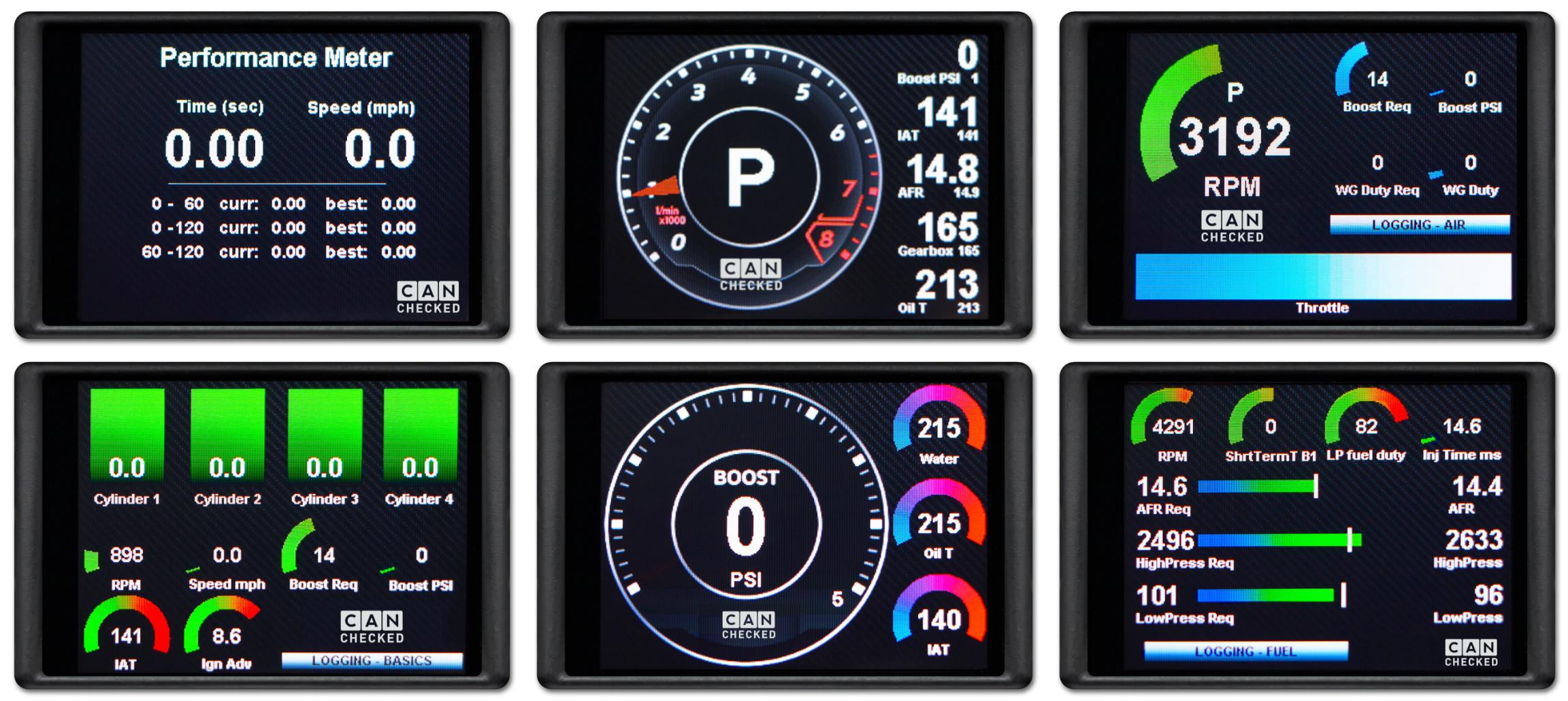 CANchecked Daten-Display Audi A3/S3 8L preFL LHD MFD32 Gen2