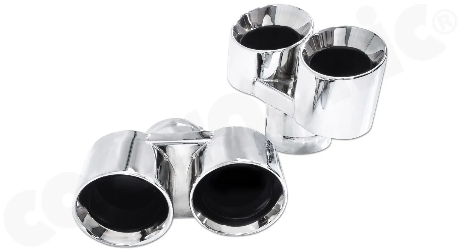 CARGRAPHIC Doppel-Endrohrsatz für Porsche 997 Turbo günstig