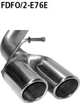 Bastuck Sportauspuff für Ford Focus II Turnier 2x76mm, mit Lippe 20° schräg geschnitten  Bastuck Sportauspuff Ford Focus II Turnier 2x76mm kaufen
