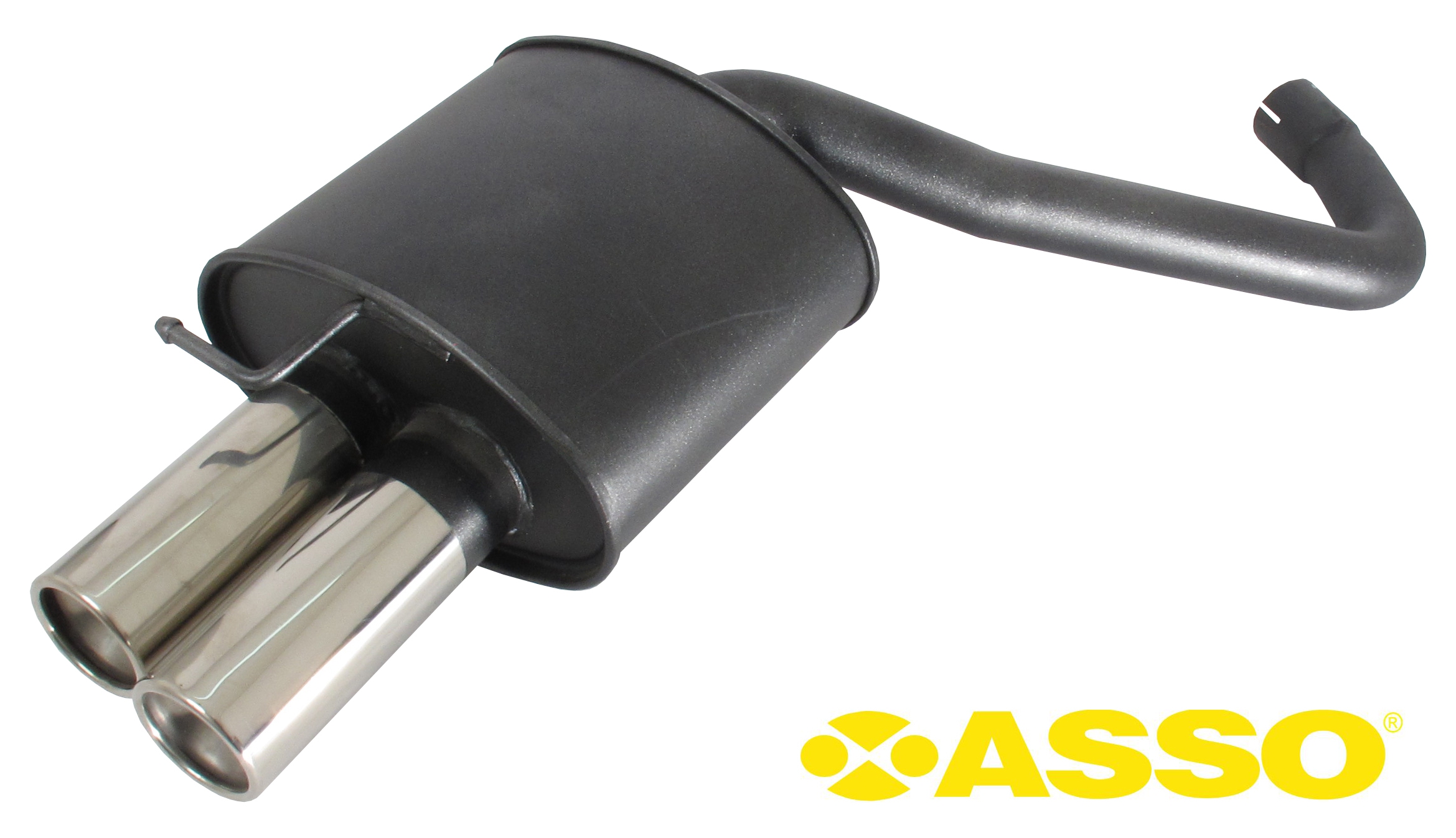 ASSO Sportauspuff für BMW E90 E91 318d/320d 2x76mm