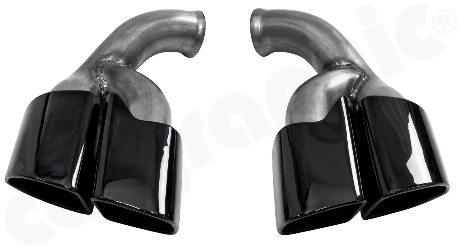 CARGRAPHIC Doppelendrohrsatz für Porsche Cayenne 