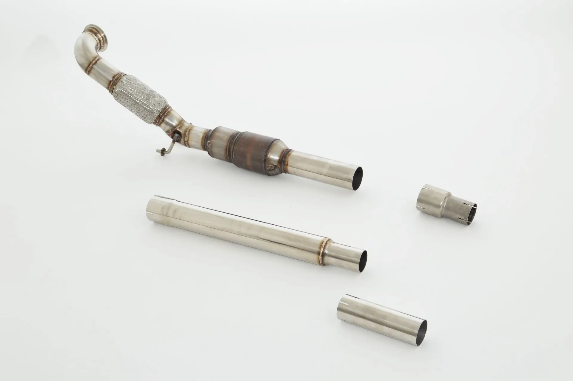 Friedrich Motorsport 76mm Downpipe mit 200 Zellen HJS Sport-Kat. VW Beetle 5C und Cabrio 