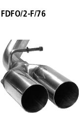 Bastuck Sportauspuff für Ford Focus II Typ DA3 (Schrägheck) für Fahrzeuge ab Baujahr 10/2007 2x76mm, gerade Bastuck Sportauspuff Ford Focus II DA3 ab 10/2007 kaufen
