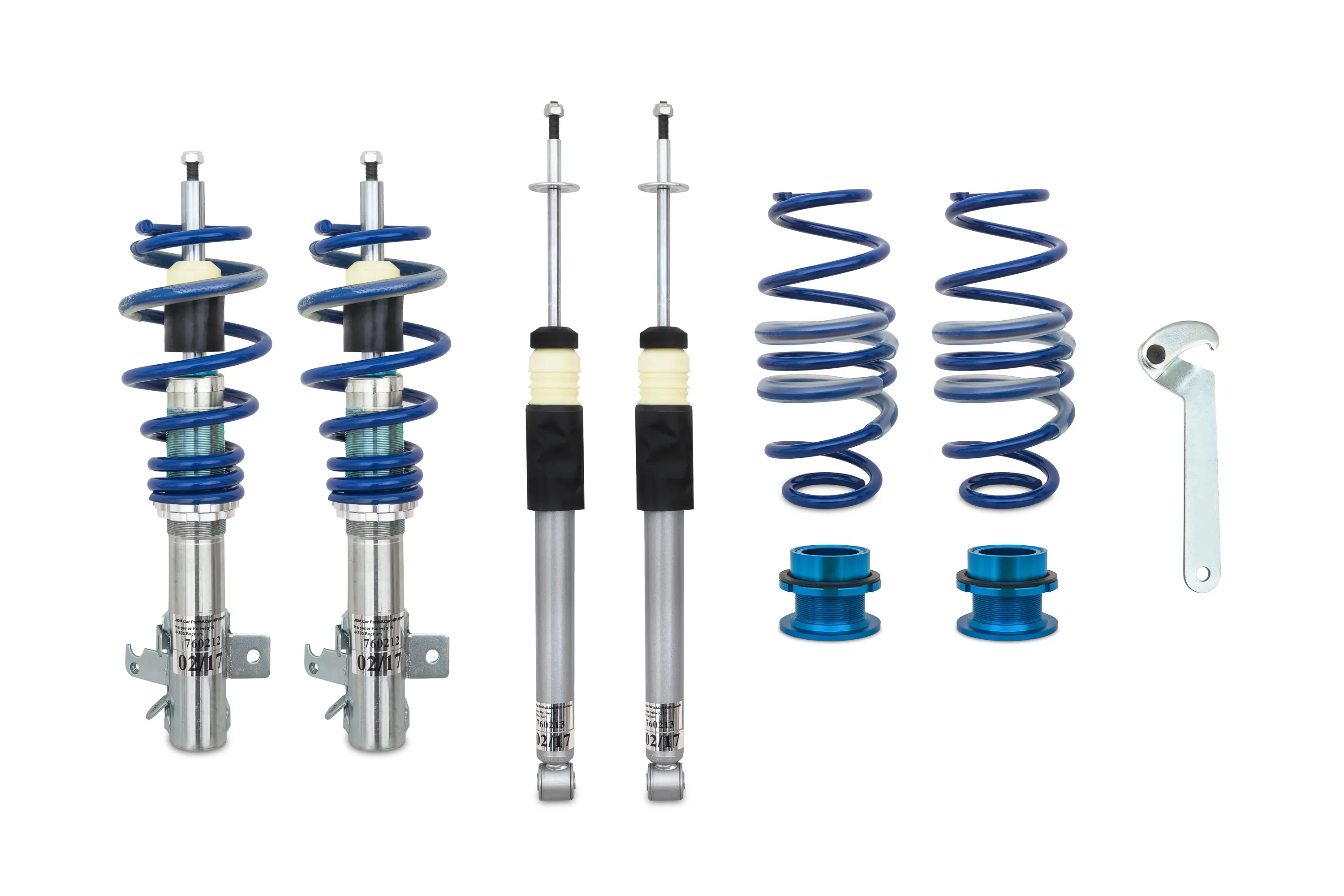 BlueLine Gewindefahrwerk passend für Honda Civic (Typ Fk1, Fk2, Fk3, Fn1, Fn3, Fn4) 1.4, 1.8, 2.2  Baujahr 2005 - 2011

Nicht für Hybrid-Modelle