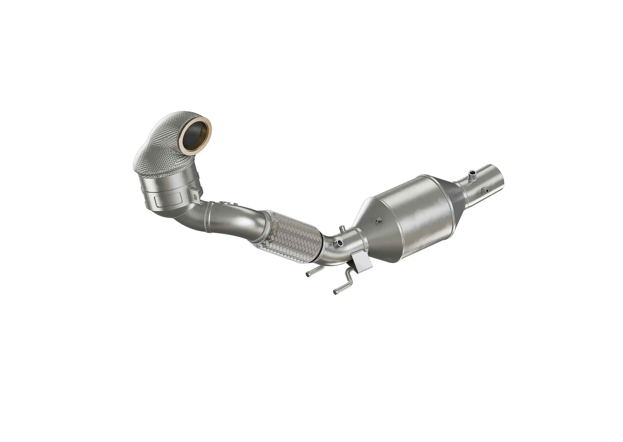 Friedrich Motorsport 89>>>76mm Downpipe mit 200 Zellen HJS Sport-Kat. und OPF