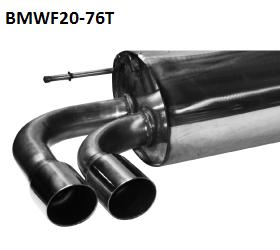 Bastuck Sportauspuff für BMW 114d Typ F21 2x76mm, 20° schräg geschnitten Bastuck Sportauspuff BMW 120d F20 2x76mm kaufen