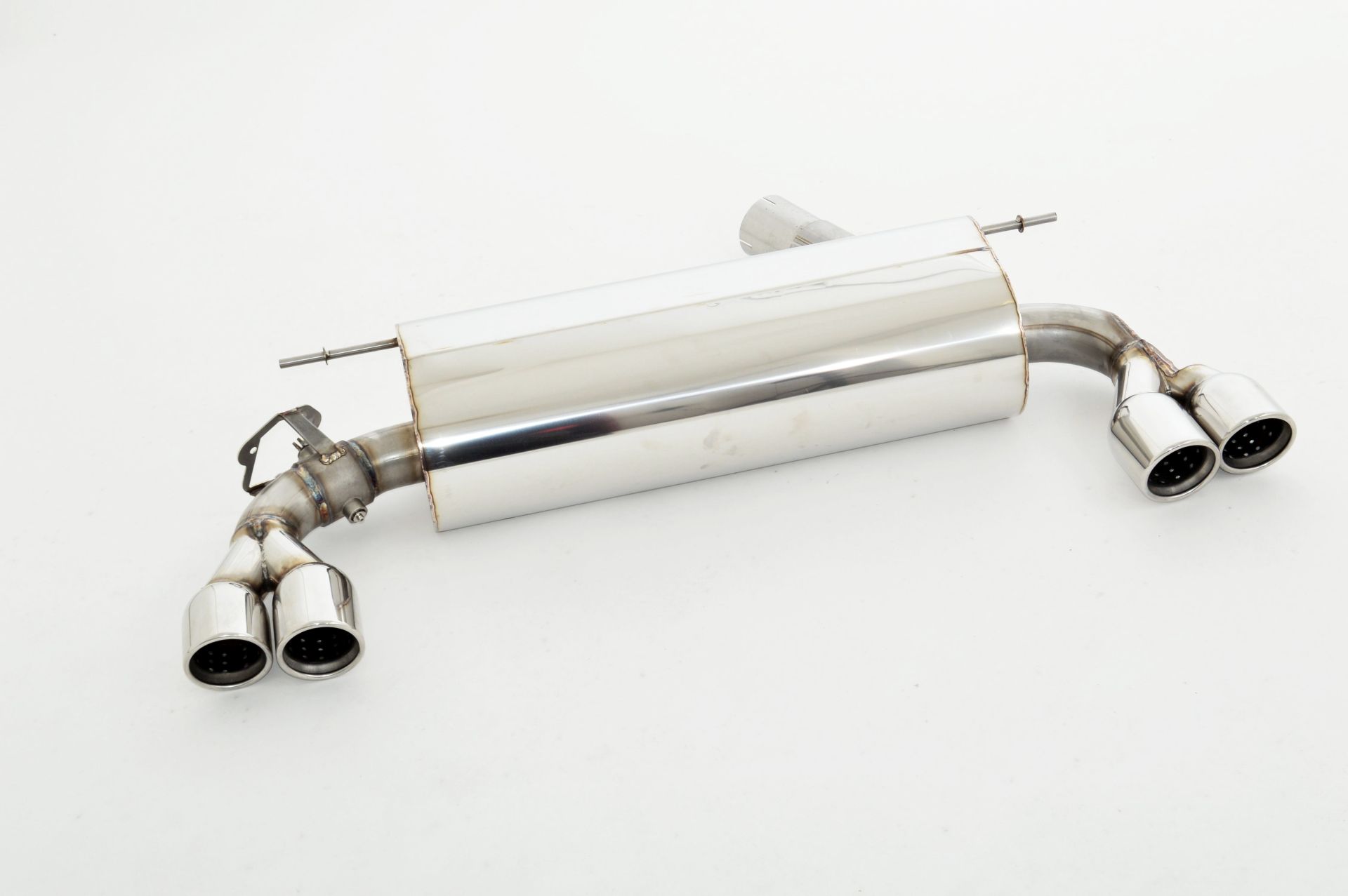Friedrich Motorsport 76mm Duplex-Sportendschalldämpfer Edelstahl 