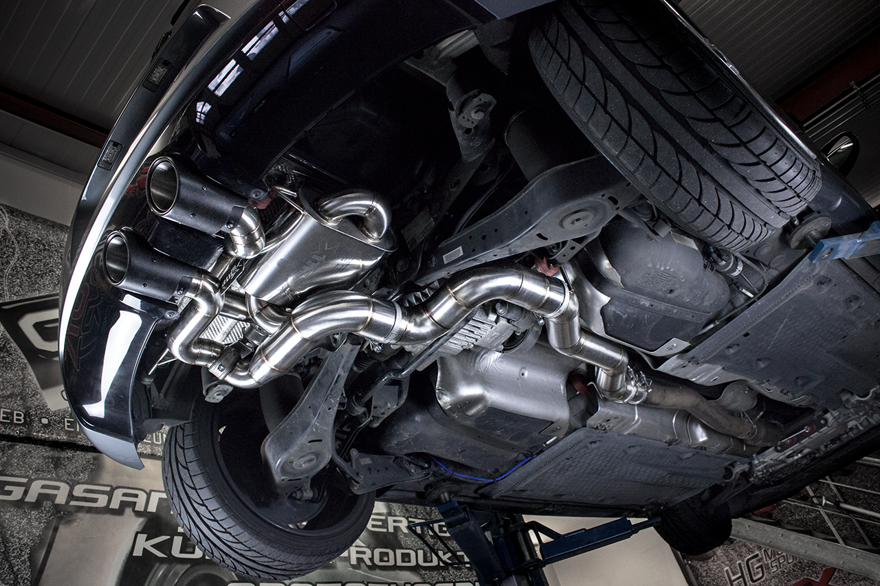 EGO-X Abgasanlage 3,5 Zoll für VW Golf 5 R32