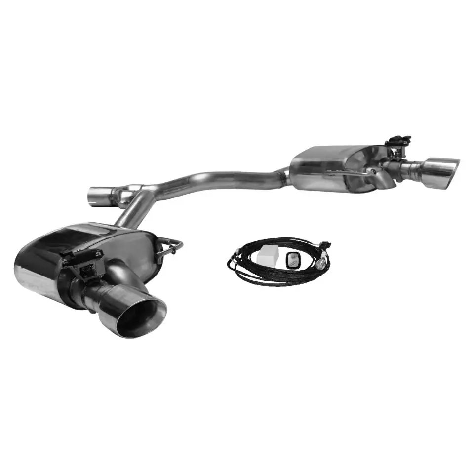 Bastuck Sportauspuff für Audi A4 Typ B9 (Limousine) mit Klappensteuerung 2x 1x100mm, 30° schräg
