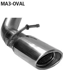 Bastuck Sportauspuff für Mazda 3 (03-09) Sport (BK14) 110x70mm, oval