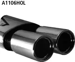 Bastuck Sportauspuff für Opel Astra F CC/Fließheck 2x90mm, gerade