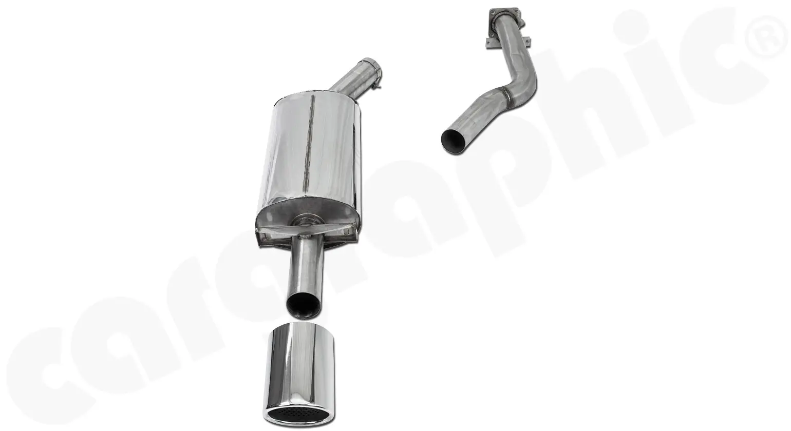 CARGRAPHIC Sportauspuff für Porsche 944 Turbo Bild