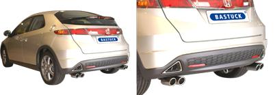 Bastuck Sportauspuff Honda Civic 8 FN PerfektBild