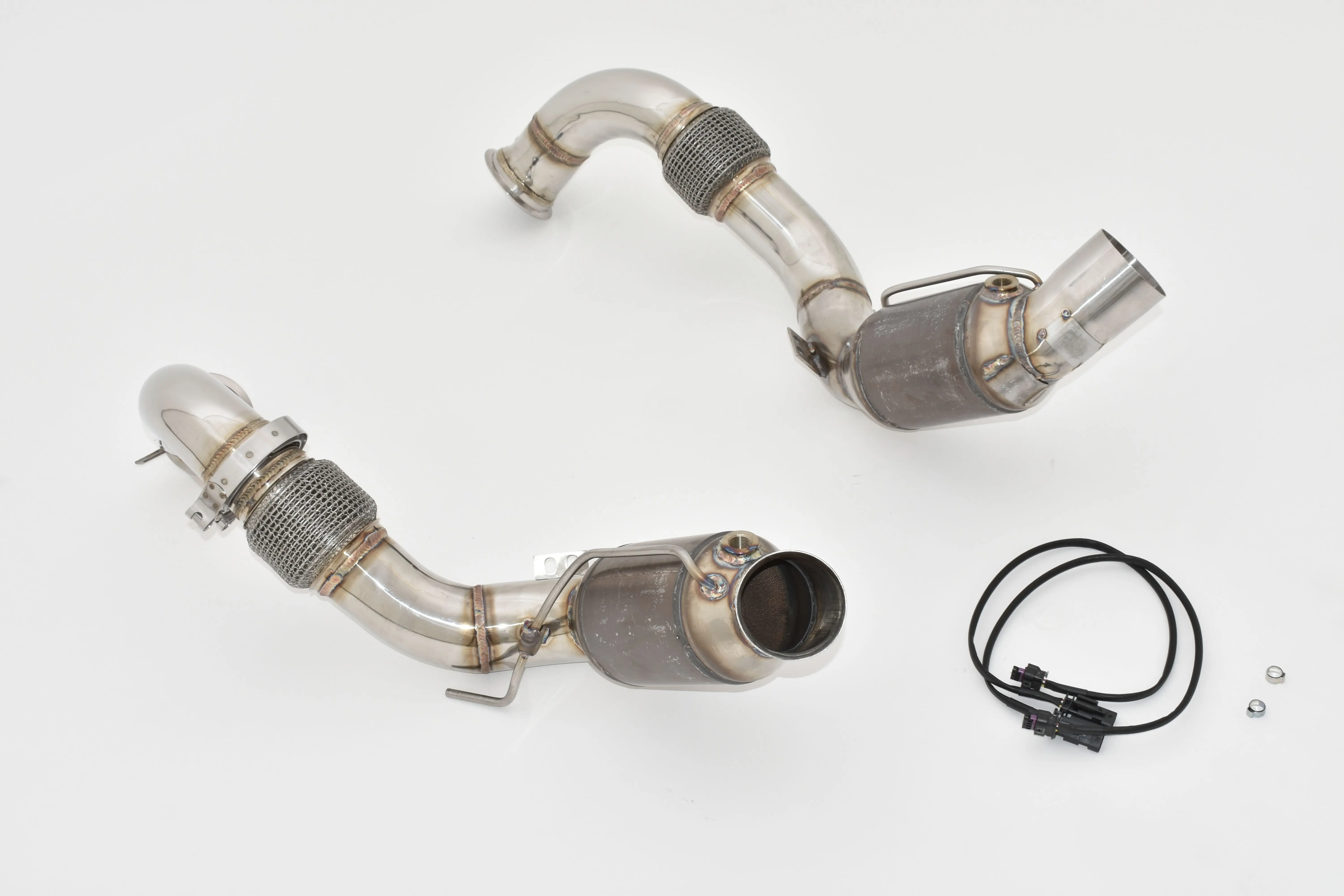 Friedrich Motorsport 76mm Downpipe-Satz mit 200 Zellen Sport-Kat. Edelstahl 