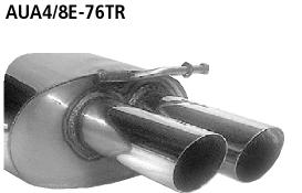 Bastuck Sportauspuff Audi A4 8E2/B6 2x76mm