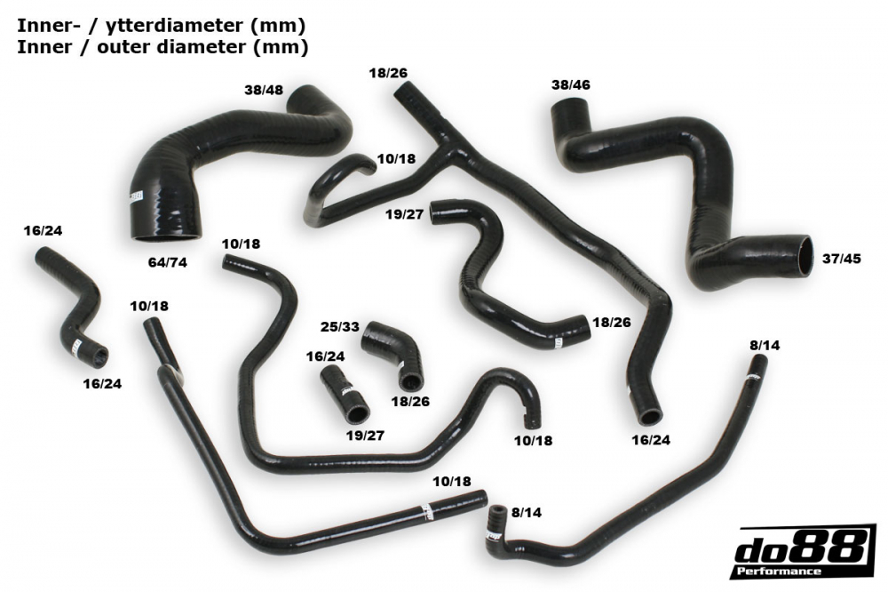 do88 Porsche 968 Kühlerschläuche Tuningteile