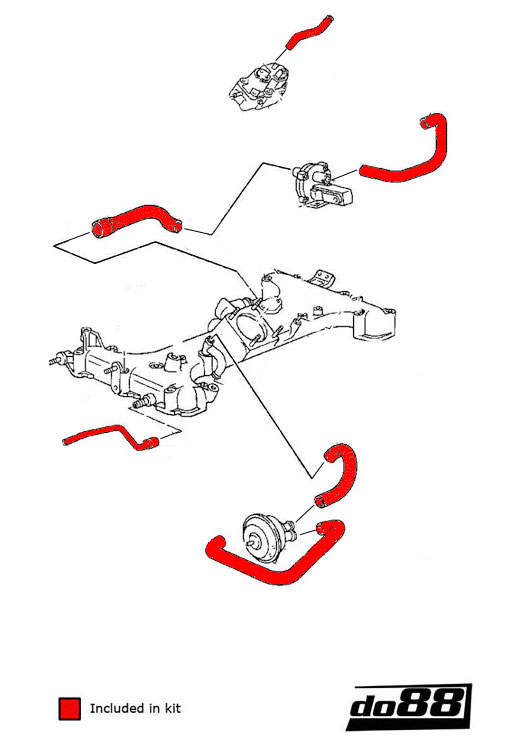 do88 Porsche 964 Turbo K Jetronic Schläuche Foto