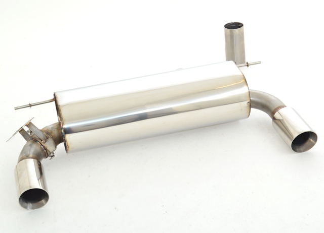 Friedrich Motorsport 76mm Duplex-Sportendschalldämpfer Edelstahl 