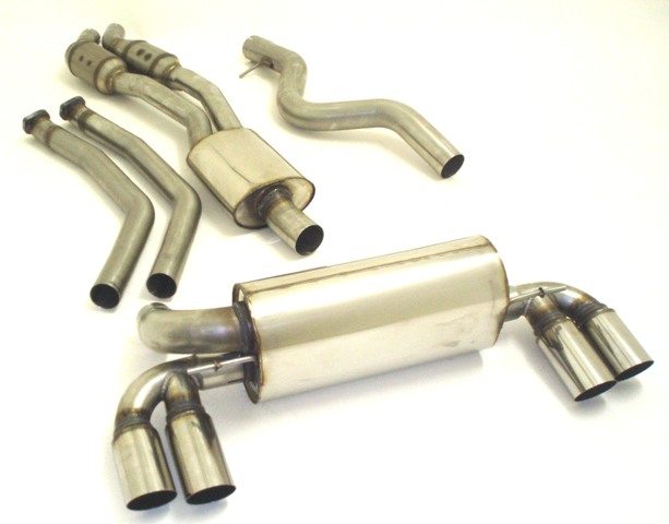 Friedrich Motorsport 2x 63.5mm Duplex-Anlage mit 200 Zellen Sport-Kats. BMW 1er M-Coupe E82 Friedrich Motorsport Duplex-Anlage BMW 1er M-Coupé