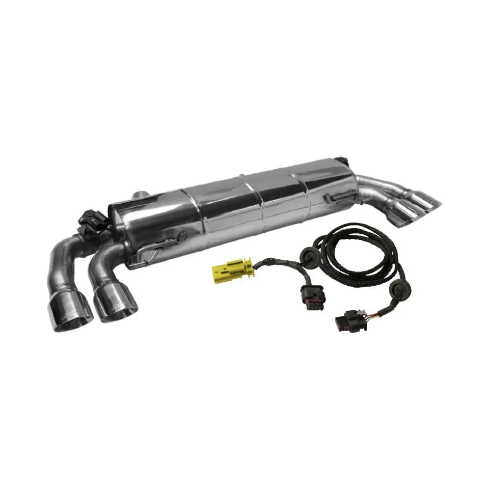 Bastuck Sportauspuff für BMW M340i xDrive Typ G21 (Touring) nur OPF 2x 2x90mm 30° schräg geschnitten, Race-Look