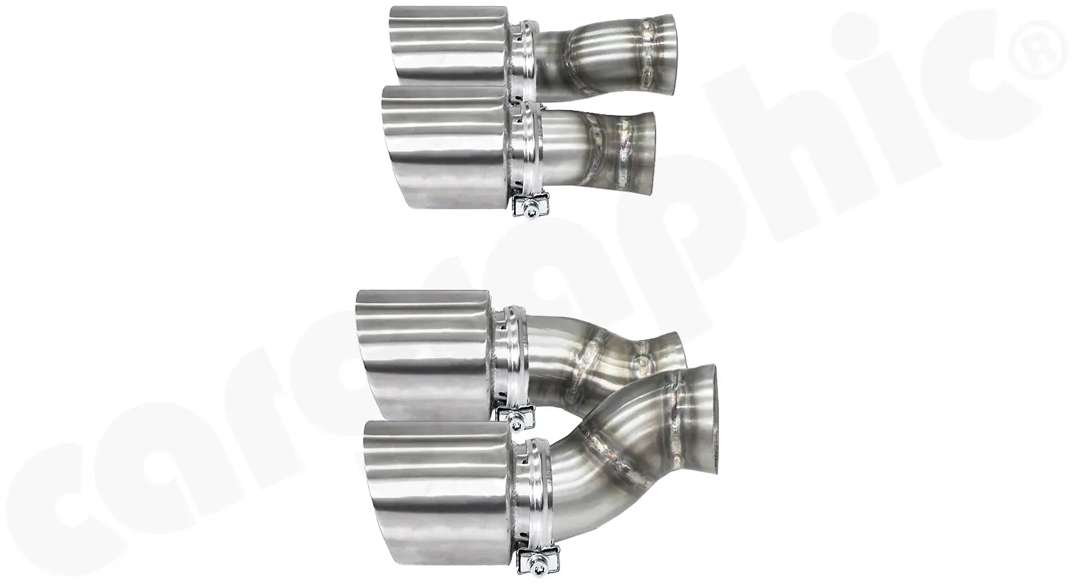 CARGRAPHIC Doppelendrohrsatz für Porsche Panamera 970.2 Bild