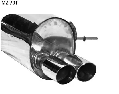 Bastuck Sportauspuff für Mazda 2 (07-) (DE) 2x70mm, abgeschrägt