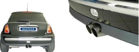 Bastuck Sportauspuff Mini R50/53 2x76mm mittig Foto