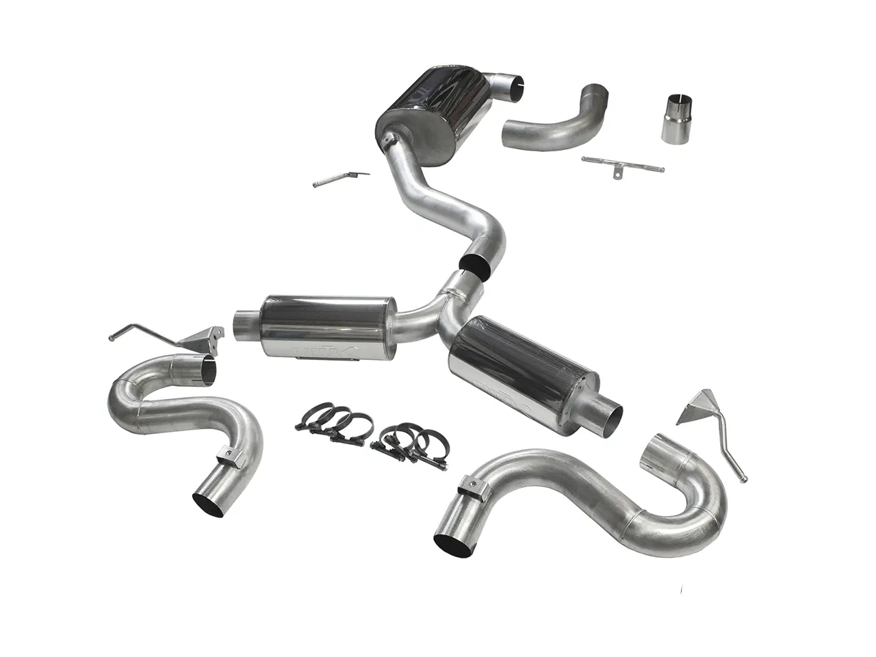 Bull-X Abgasanlage 3 Zoll Y-Style für 1K Plattform Foto