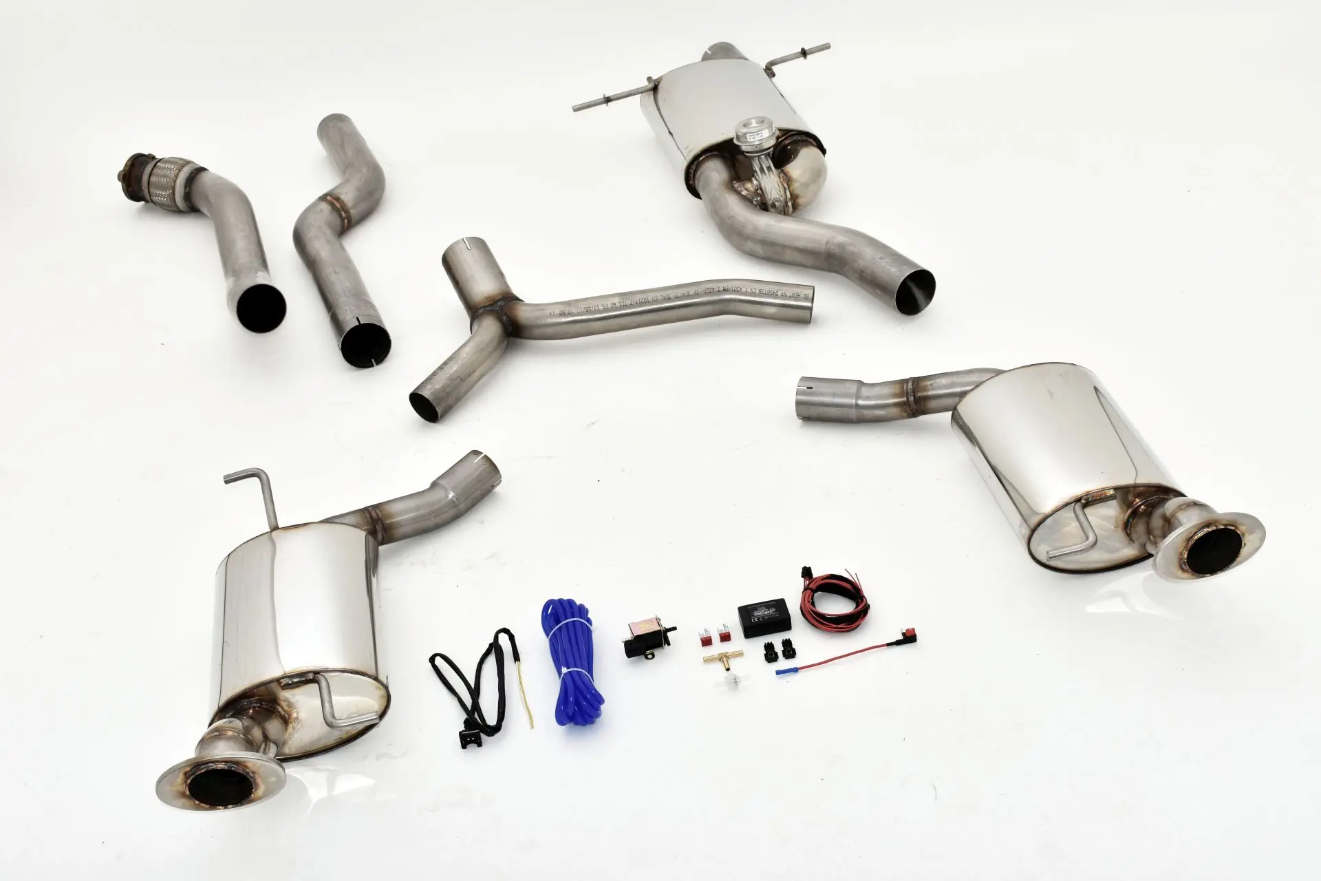 StreetBeast 76mm Duplex-Anlage mit Klappensteuerung, Edelstahl 