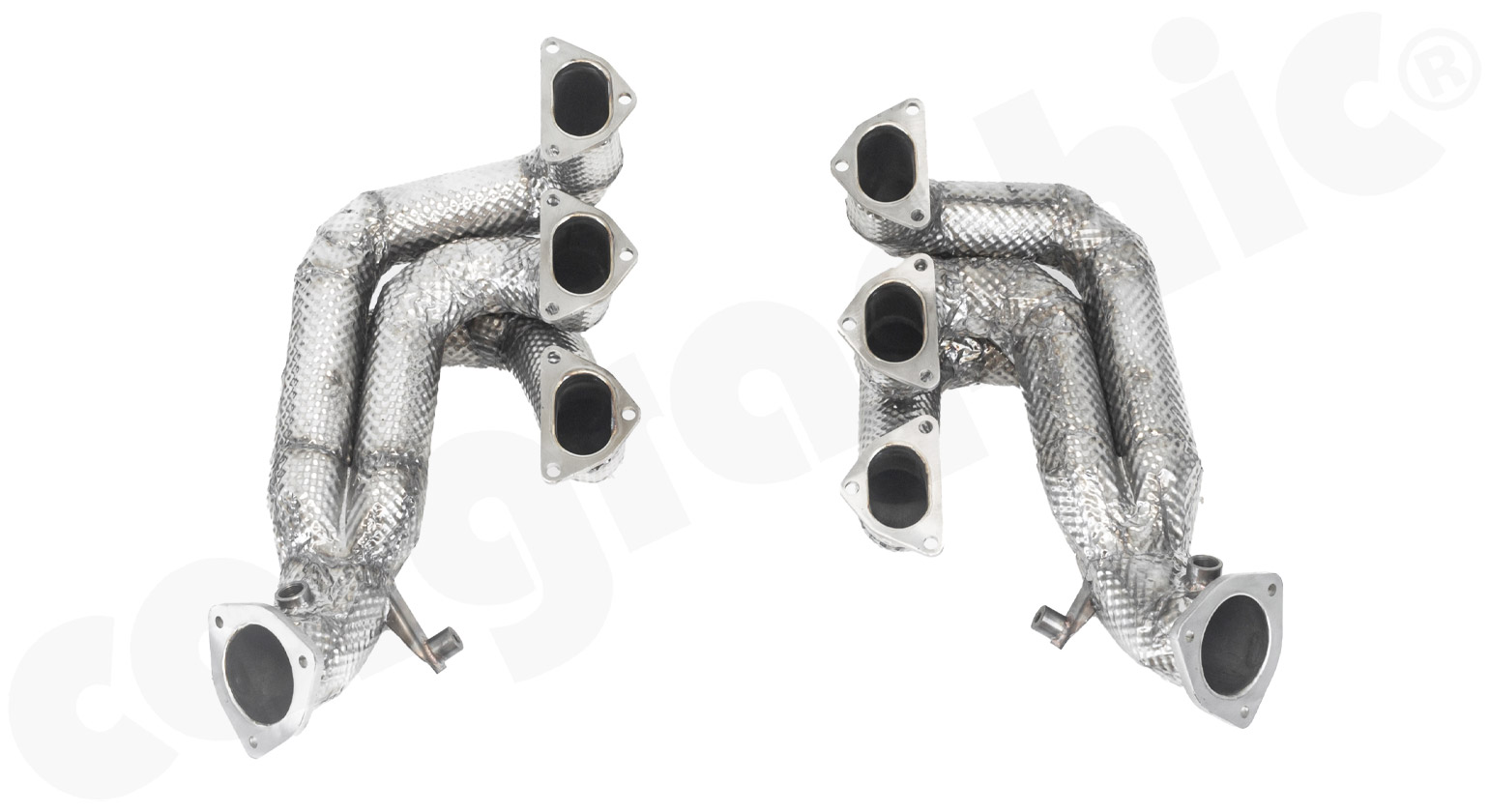 CARGRAPHIC Thermoisolierung Fächerkrümmersatz für Porsche 718 Boxster / Cayman GT4 RS Spyder 4,0L
