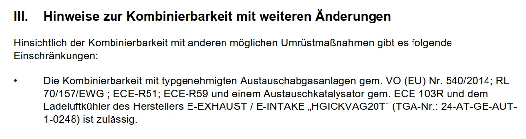 Open E-INTAKE 2.0 TFSI EA113 Leistungsstarkes Tuning Tuning